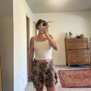 La Hearts Brown and Cream Snake Print Jacket